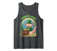 Axolotl Fortuna San Patrizio Leprechaun Axolotl Arcobaleno Canotta