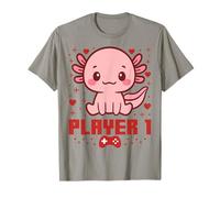 Axolotl Gamer Couple Capybara Retro Pixel Arcade Maglietta