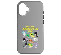 Axolotl Kawaii Meet The Axolotl Crew Axolotl Animals Custodia per iPhone 16