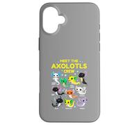 Axolotl Kawaii Meet The Axolotl Crew Axolotl Animals Custodia per iPhone 16 Plus