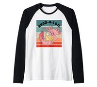 Axolotl Legge Molto, Readsalotl Bookworm Legge Molti Libri Maglia con Maniche Raglan