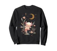 Axolotl Lover Crescent Moon Carino Animale Kawaii Felpa