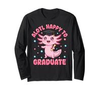 Axolotl Lover Funny Graduation Party Proud Graduate Maglia a Manica