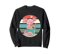 Axolotl Mangia Ramen Anime Kawaii Che Mangia tagliatelle Felpa