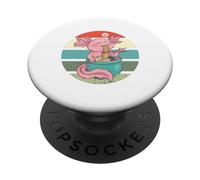 Axolotl mangia Ramen Anime Kawaii che mangia tagliatelle PopSockets PopGrip Adesivo