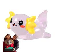Axolotl Miniature | statuetta Axolotl in resina che al buio, decorazioni luminose per la casa, figure Axolotl sicure per ufficio, scaffale, acquario