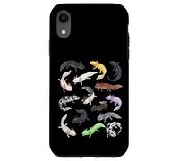 Axolotl Morphs Tipi di Axolotls Scienza Estetica Biologia Custodia per iPhone XR