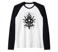 Axolotl Occulto Terzo Occhio Illustrazione Mistica Maglia con Maniche Raglan