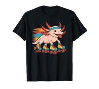 Axolotl Pattinaggio a rotelle Retro Vintage Amante degli animali Maglietta