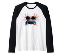 Axolotl Piccolo Tritone dai Denti Incrociati Caudato Axolotl Maglia con Maniche Raglan