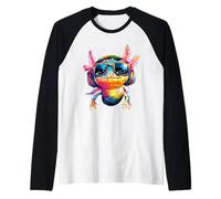 Axolotl Piccolo Tritone dai Denti Incrociati Caudato Axolotl Maglia con Maniche Raglan