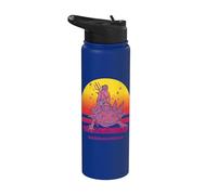 Axolotl Poseidone Tridente simbolo del dio greco della Stainless Steel Insulated Water Bottle