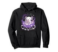 Axolotl Ramen Kawaii Anime Arte Divertente Felpa con Cappuccio