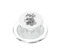 Axolotl Samurai Ramen Xilografia Giapponese Arte PopSockets PopGrip per MagSafe