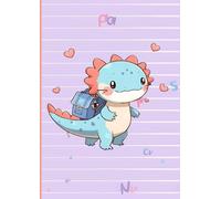 Axolotl Schulheft A4 liniert mit 32 Linien: Perfekt für Schule, Journaling, Notizen & Kritzeleien - Lustiges Axolotl-Design