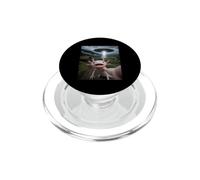 Axolotl Selfie con alieno UFO Divertente Meme PopSockets PopGrip per MagSafe