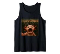 Axolotl Selfie Zombies Apocalisse Umorismo Divertente Halloween Canotta