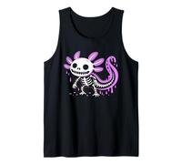 Axolotl Skeleton Drip Halloween Costume Kids Spooky Season Canotta