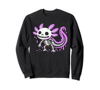 Axolotl Skeleton Drip Halloween Costume Kids Spooky Season Felpa