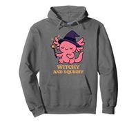 Axolotl Strega Carino Halloween Fantasy Kawaii Felpa con Cappuccio