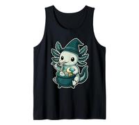 Axolotl stregato Ramen nel calderone Kawaii Halloween Canotta