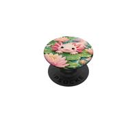 Axolotl Su Un Giglio Fiore Pad Animale PopSockets PopGrip Adesivo
