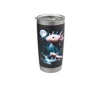 Axolotl Ululando alla Luna 90's Retro Bicchiere termico in acciaio inox doppia parete