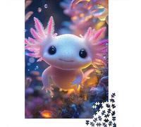 Axolotl Underwater Scene Puzzle Giochi 1000 Pezzi Per Gioco Familiare Arte Animal Puzzle Adulti Idea Regalo Per 70x50cm/1000pcs