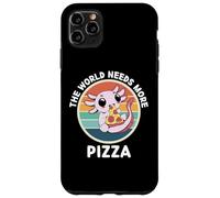 Axolotl vintage Il mondo ha bisogno di più amante della pizza Custodia per iPhone 11 Pro Max