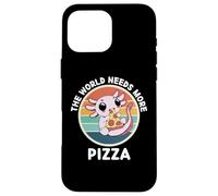 Axolotl vintage Il mondo ha bisogno di più amante della pizza Custodia per iPhone 16 Pro Max