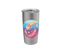 Axolotl Yin e Yang Harmony bilancia grazioso fluido pacifico Bicchiere termico in acciaio inox doppia parete