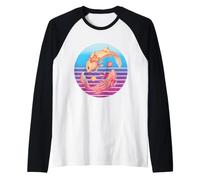 Axolotl Yin e Yang Harmony Bilancia Grazioso Fluido Pacifico Maglia con Maniche Raglan