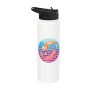 Axolotl Yin e Yang Harmony bilancia grazioso fluido pacifico Stainless Steel Insulated Water Bottle