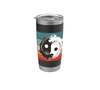 Axolotl Yin-Yang Balance Harmony Contrast Duality Peace Bicchiere termico in acciaio inox doppia parete