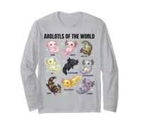 Axolotls del Mondo - Simpatico Axolotl Morphs Science Lovers Maglia a Manica