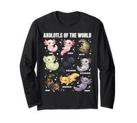 Axolotls del Mondo - Simpatico Axolotl Morphs Science Lovers Maglia a Manica