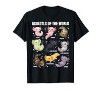 Axolotls del Mondo - Simpatico Axolotl Morphs Science Lovers Maglietta
