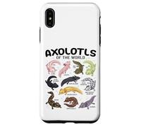 Axolotls of The World Axolotl Morphs Chart Ragazzi Ragazze Bambini Custodia per iPhone XS Max