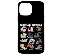 Axolotls of The World Kawaii Axolotl Morphs Chart Ragazzi Ragazze Custodia per iPhone 13 Pro Max