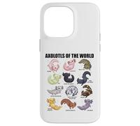 Axolotls of The World Kawaii Axolotl Morphs Chart Ragazzi Ragazze Custodia per iPhone 14 Pro Max