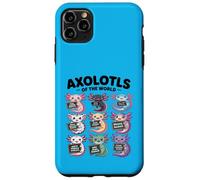 Axolotls of the World - Maglietta Kawaii Axolotl Educational Custodia per iPhone 11 Pro Max