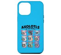 Axolotls of the World - Maglietta Kawaii Axolotl Educational Custodia per iPhone 12 Pro Max