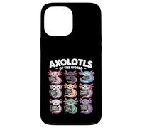 Axolotls of the World - Maglietta Kawaii Axolotl Educational Custodia per iPhone 13 Pro Max