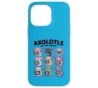 Axolotls of the World - Maglietta Kawaii Axolotl Educational Custodia per iPhone 14 Pro Max