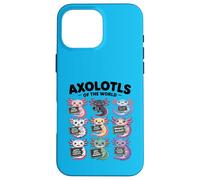 Axolotls of the World - Maglietta Kawaii Axolotl Educational Custodia per iPhone 16 Pro Max