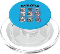 Axolotls of the World - Maglietta Kawaii Axolotl Educational PopSockets PopGrip per MagSafe
