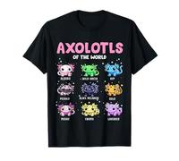 Axolotls of The World - Salamandra messicana a piedi Maglietta