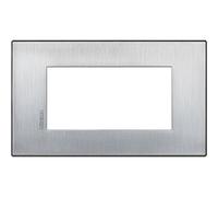 Axolute Air-Placca 4M, Cromo Spazzolato