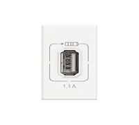 Caricatore USB 1,1 A Bticino Axolute Bianco HD4285C1