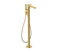 hansgrohe AXOR Citterio C Mitigeur monocommandé pour bain au sol, 2 consommateurs, Cubic cut, 49441990, 49441990, Colorazione: Ottica in oro lucido